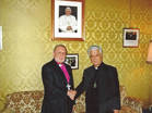 Mit dem Nuntius (Botschaft von Vatikan) Dr. Edmond Farhad in Wien 2007