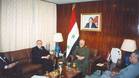 Ein Jahr vor dem Krieg: Empfang in Bagdad mit Aussenminister Nagi Sabri Al   Hadhithi